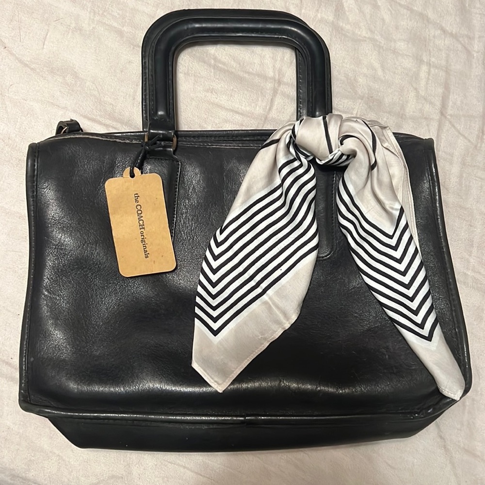 Coach originals doctor bag satchel black leather